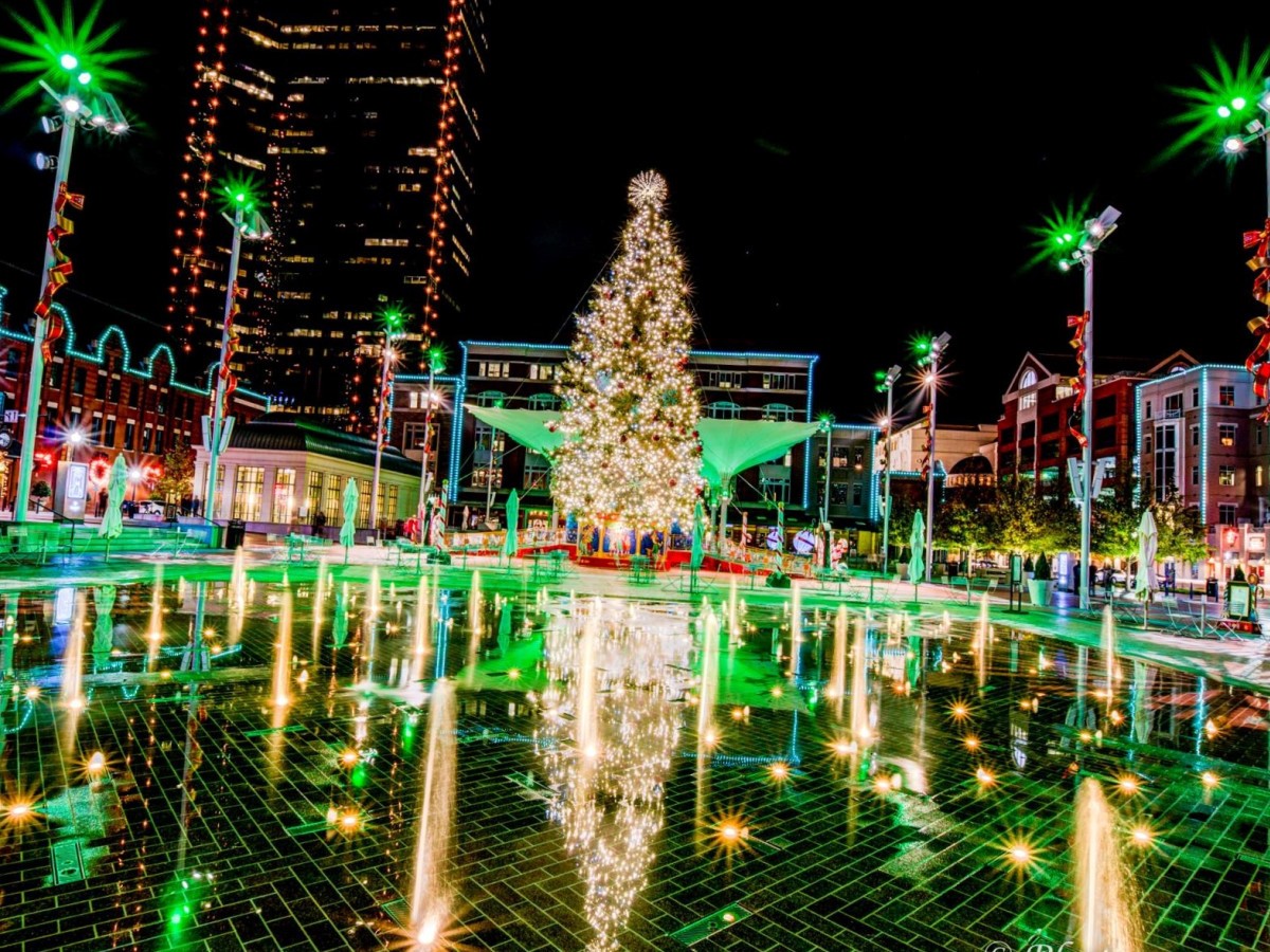 Sundance Square - 50 Feet Tall Christmas Tree